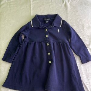 Ralph Lauren polo dress. 6-12 mos